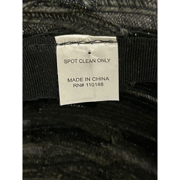 Black Straw Hat with 20.5" circumference - Picture 7 of 7